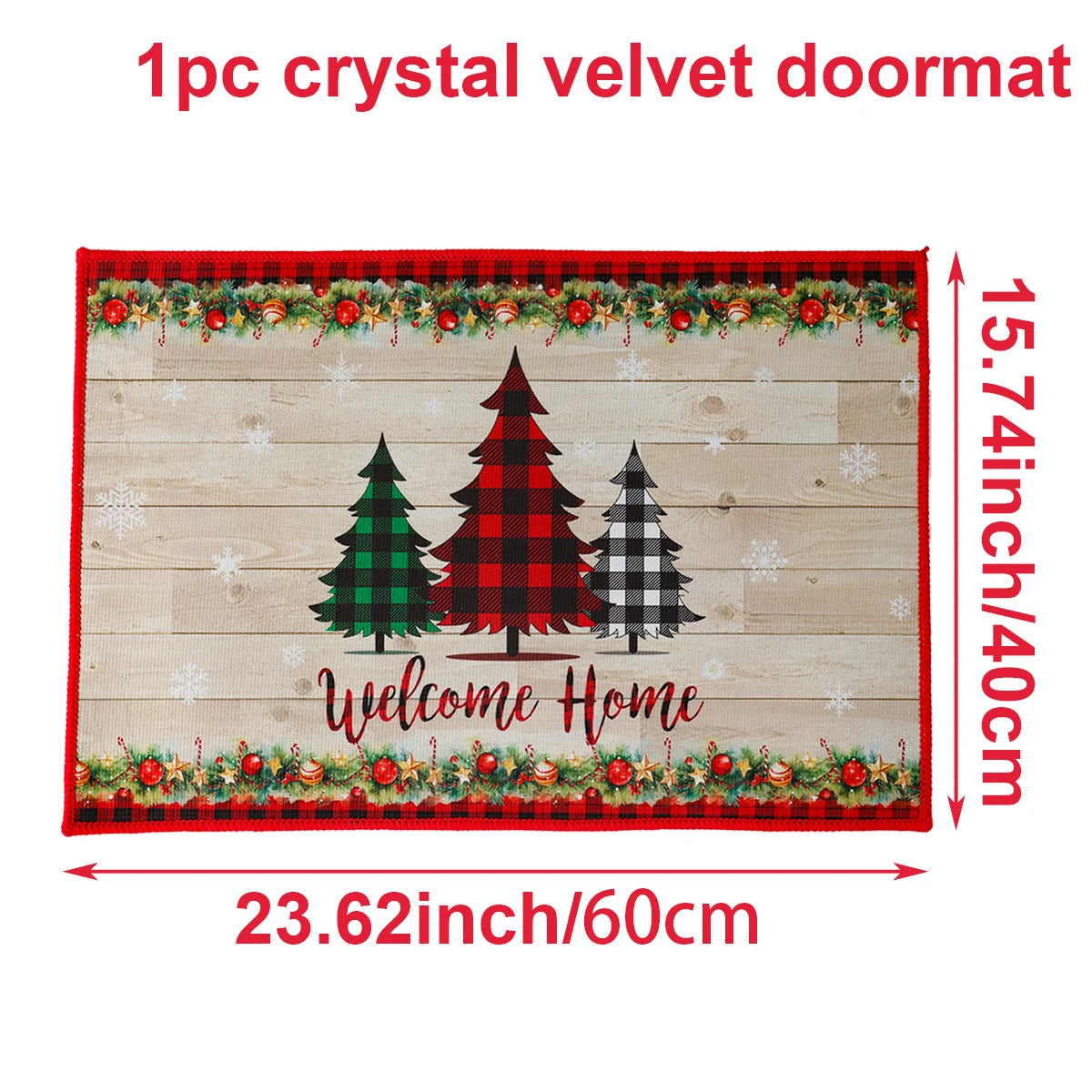 Christmas Door Mat Indoor / Outdoor