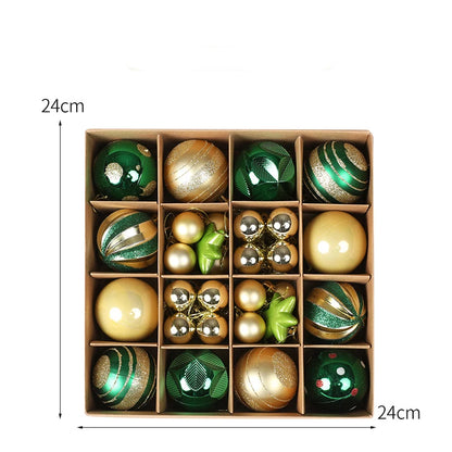 36-Pc Assorted Christmas Ball Ornaments