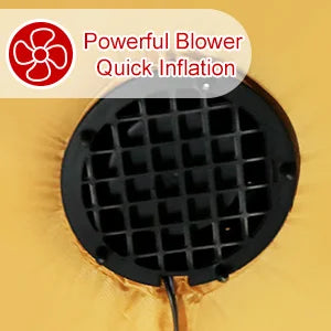 12FT Giant Gingerbread Man Inflatable - LED-Lit Outdoor Blow-Up