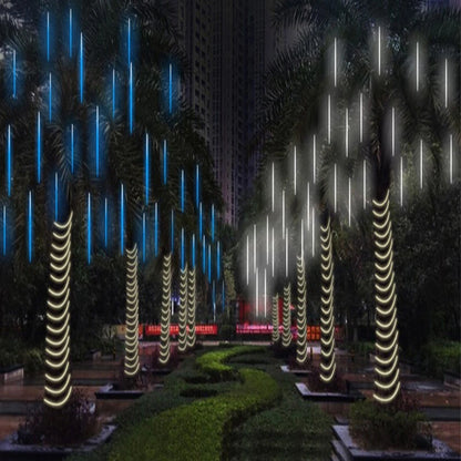 LED Meteor Shower Rain Lights - Falling Raindrop Decor