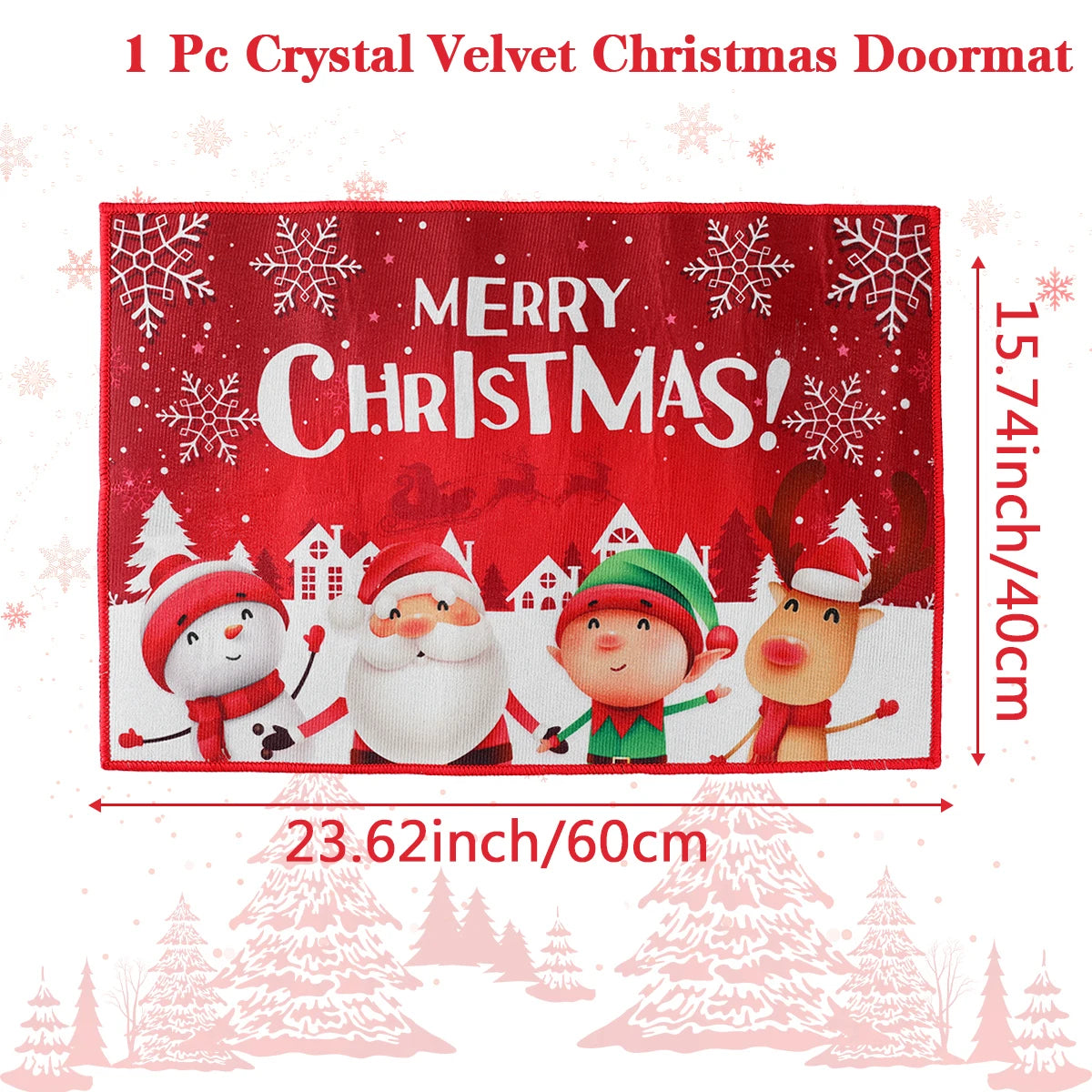 Christmas Door Mat Indoor / Outdoor