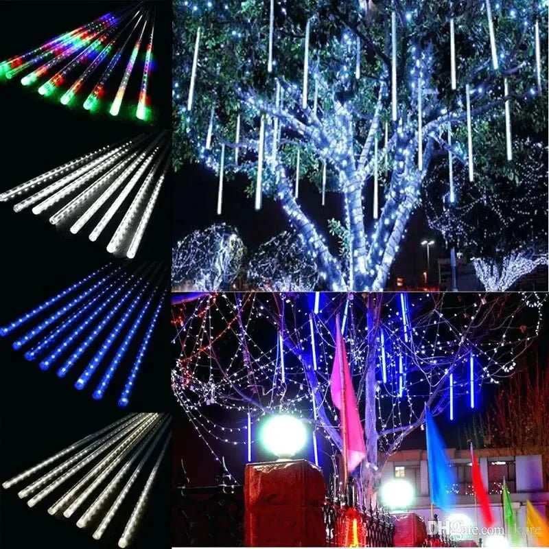 LED Meteor Shower Rain Lights - Falling Raindrop Decor