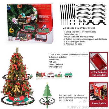 Magical Electric Christmas Train Set