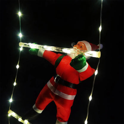 10FT Santa Climbing Ladder Christmas Decor