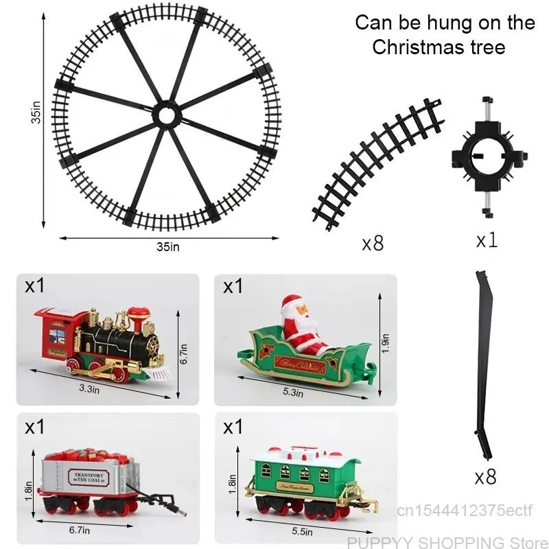 Magical Electric Christmas Train Set