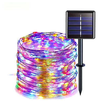 LED Solar Fairy String Lights - Waterproof Twinkle Outdoor Decor
