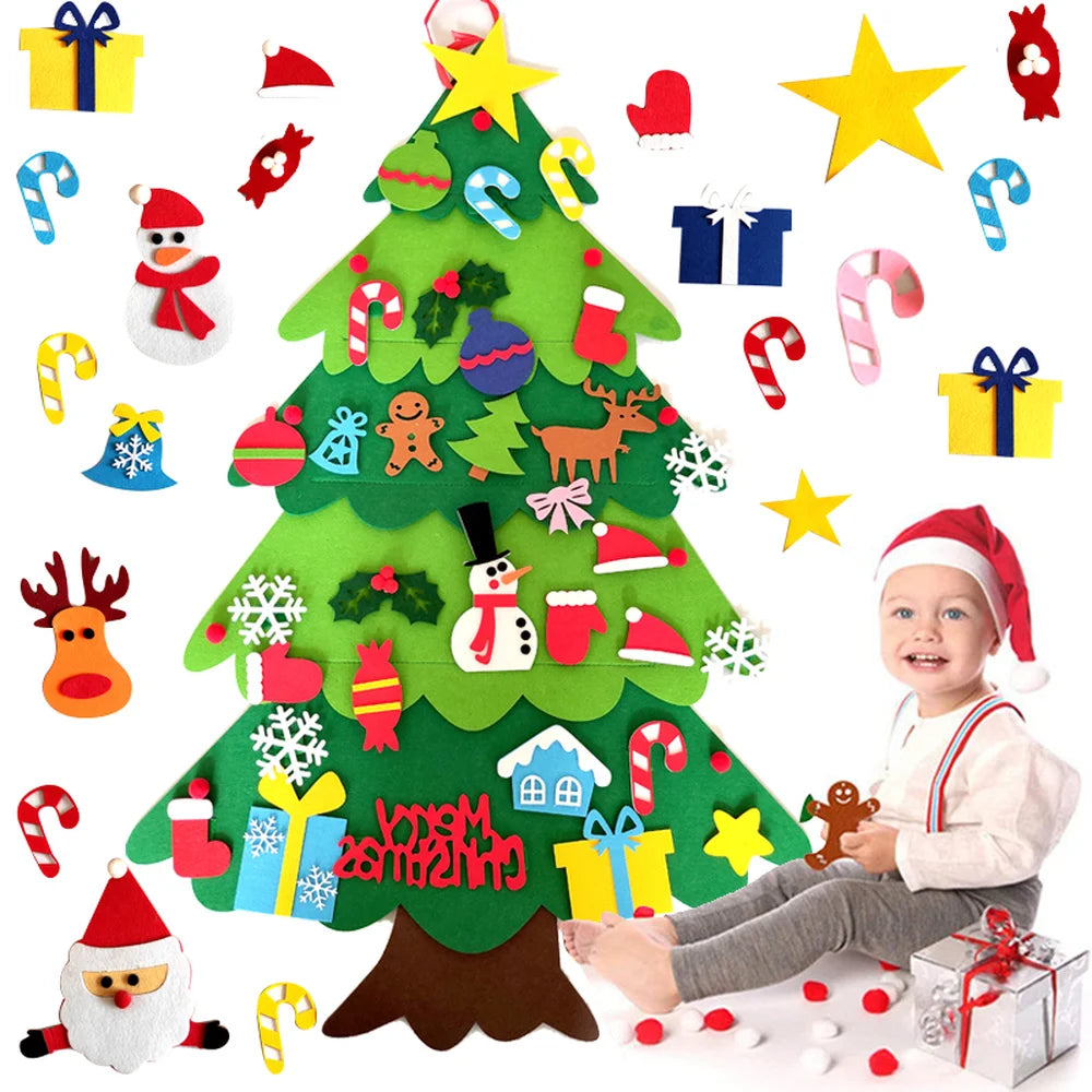 DIY Felt Christmas Tree For Kids
