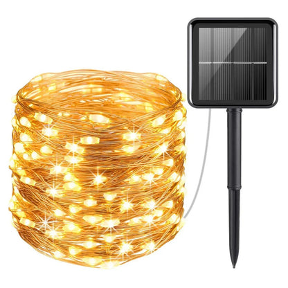 LED Solar Fairy String Lights - Waterproof Twinkle Outdoor Decor