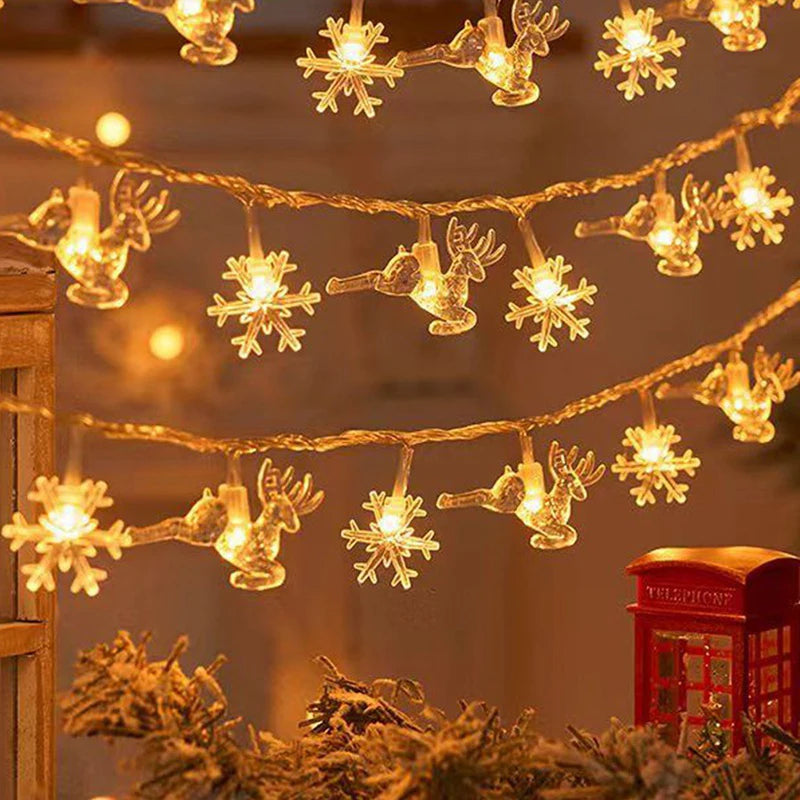 Christmas LED Lights Decor (Stars, Deers, Snowflakes & Trees)